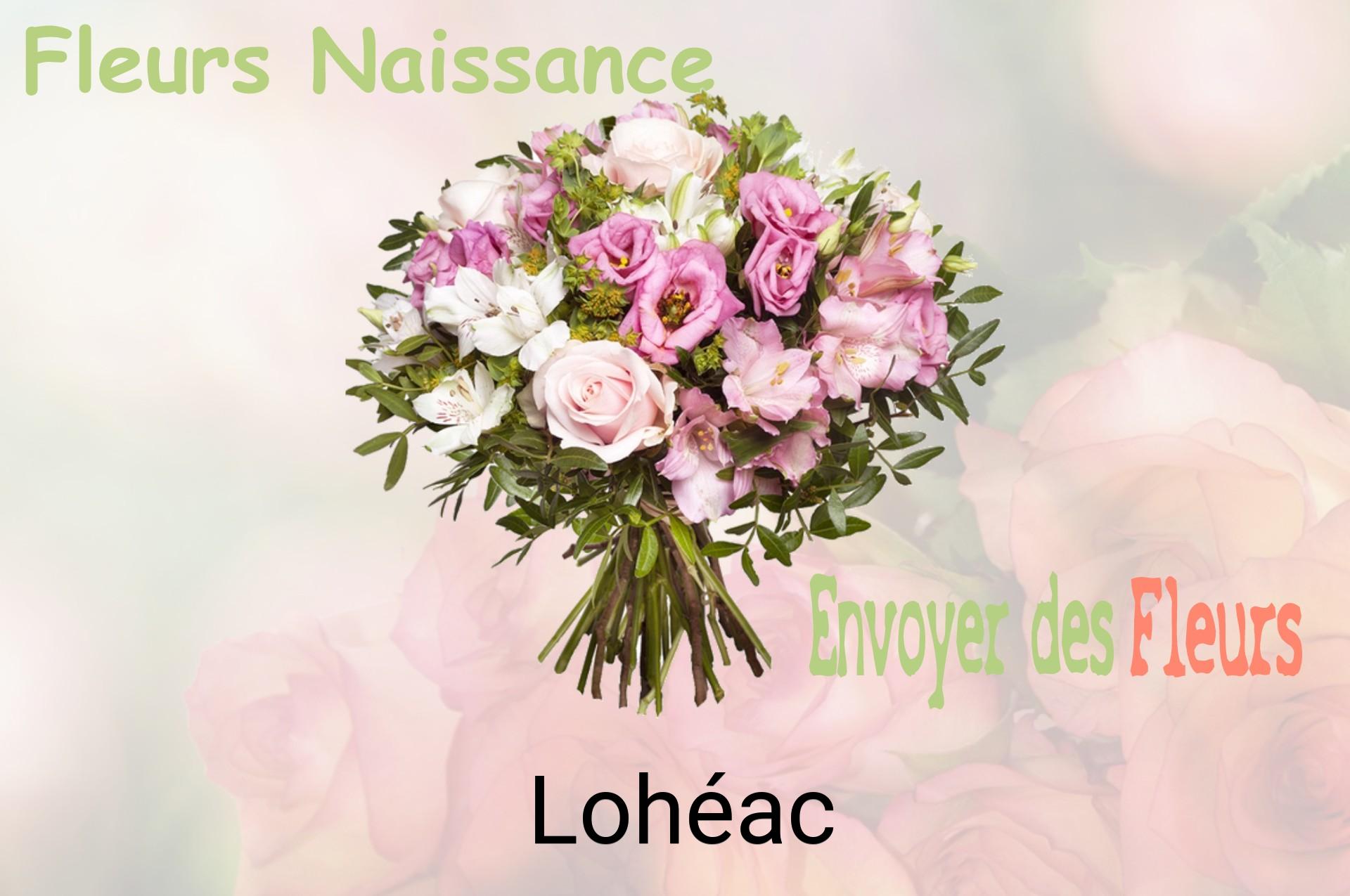Bouquet de fleurs de naissance livré à Lohéac